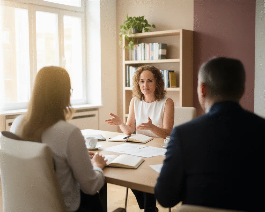 Magdalena con clientes